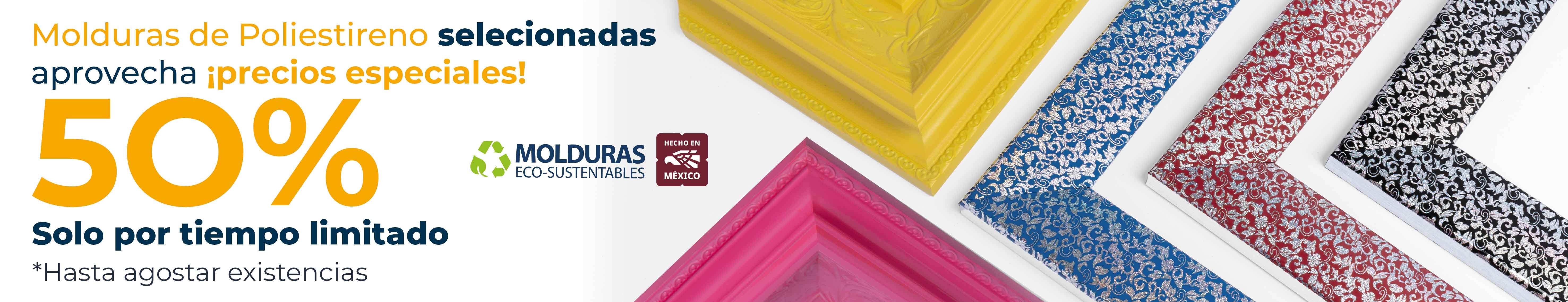 Promoción 50% Molduras de Poliestireno