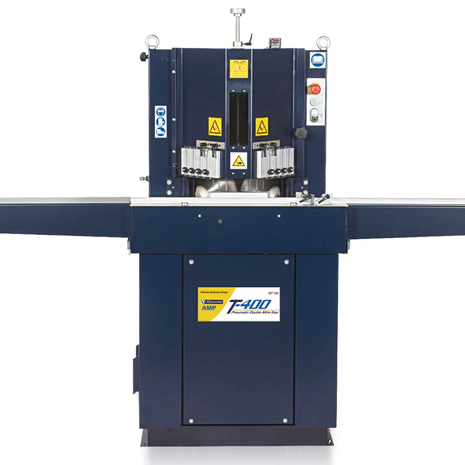 Sierra Ingleteadora T-400 – Maquinas de corte y ensamble M&M Box