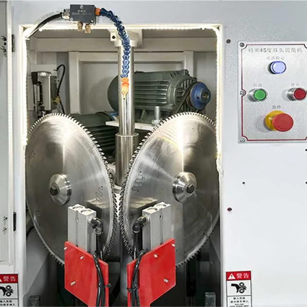 Sierra Doble de Inglete Semiautomática – Maquinas de corte y ensamble M&M Box