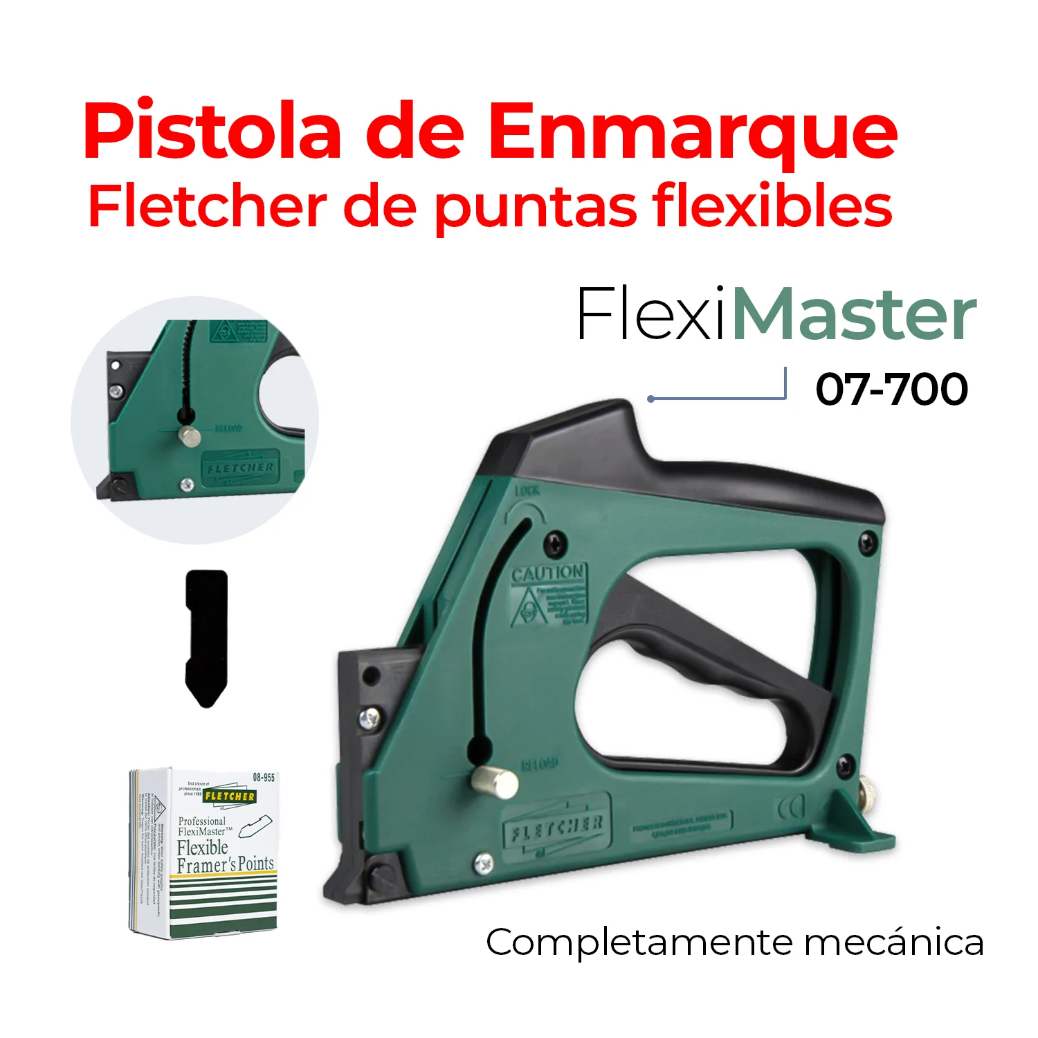 Pistola Flexi Master – Pistolas de enmarcado M&M Box